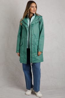 Delara Showerproof Jacket Dark Jade