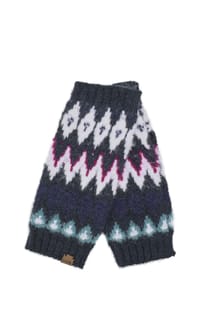 Shutt Fair Isle Wrist Warmers Navy