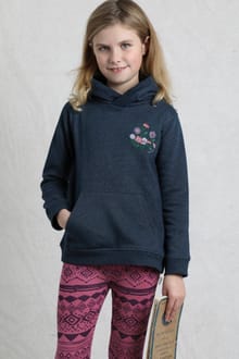 Amber Girls Graphic Hoodie Navy