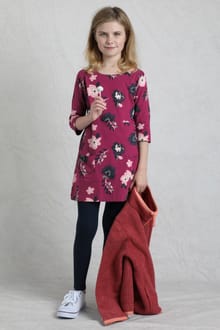 Starlight Girls Organic Cotton Printed Dress  Boysenberry