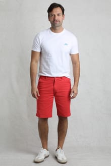 Rayburn Cotton Flat Front Shorts Radical Red
