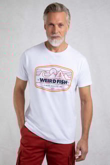 Pacific Eco Front Print Graphic T-Shirt White