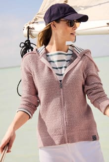 Chicoa Full Zip Macaroni Hoodie Pink