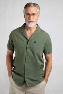 Maxwell Seersucker Shirt Army Green