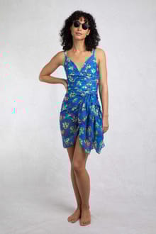 Kiera Recycled Polyester Sarong Scarf Blue