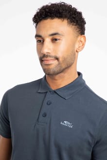 Miles Pique Polo Shirt Navy