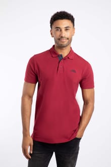 Miles Pique Polo Shirt Rhubarb