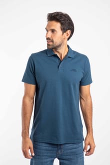 Giles Pique Polo Shirt Federal Blue