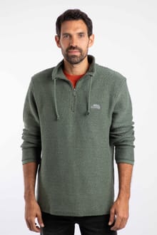 Cruiser 1/4 Zip Macaroni Sweatshirt Army Green