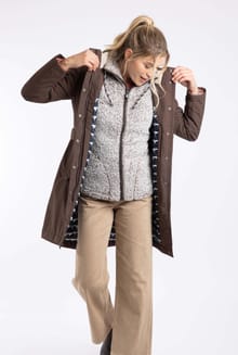 Kenzie Waterproof Coat  Hot Chocolate