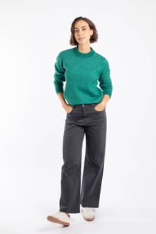 Dawkins Tipped Jumper Green Ivy