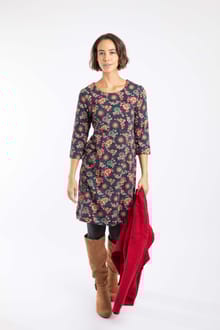 Starshine Printed Jersey Dress Dark Blue