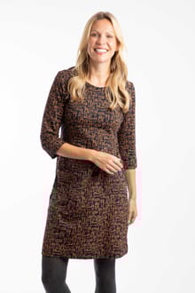 Starshine Printed Jersey Dress Midnight