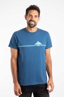 Pyramid Vista Chest Stripe Graphic T-Shirt Ensign Blue
