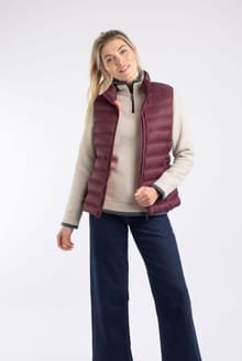 Atissa Lightweight Padded Gilet Aubergine