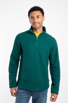 Newport 1/4 Zip Ribbed Fleece Deep Teal