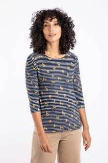 Rachel Printed Jersey T-Shirt Ochre