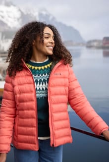 Eshka Lightweight Padded Jacket Coral Spice