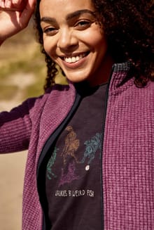 Go Fetch Front Print Graphic T-Shirt Dark Navy