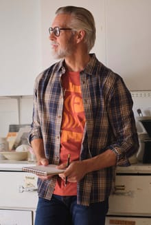 Lando Long Sleeve Check Shirt Navy