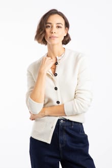 Hayley Knitted Cardigan Chalk