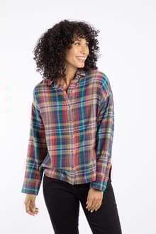 Lynsky Brushed Check Shirt Cedar Green