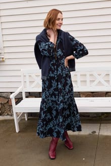 Gardot Viscose Printed Midaxi Dress Spring Lake