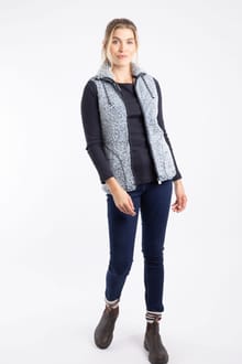 Raia Cosy Fleece Gilet Navy