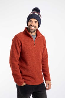 Scotsdale Fair Isle Bobble Hat Navy