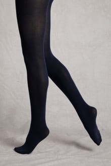 Una Plain Tights Navy