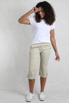 Salena 3/4 Length Trousers Oyster